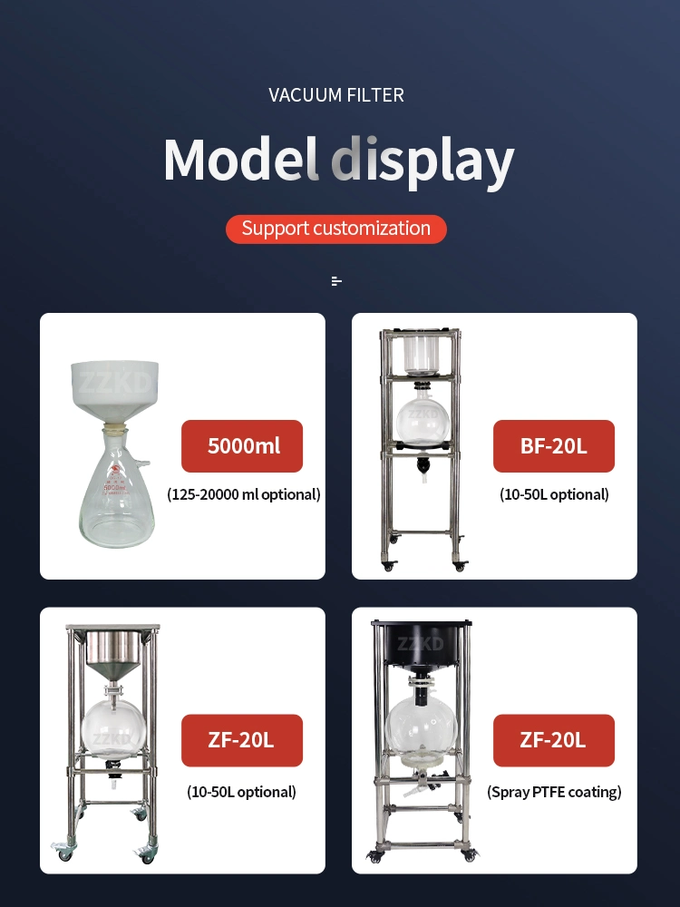 20L Suction Filter Lab Rotary Vacuum Filter with Vacuum Pump