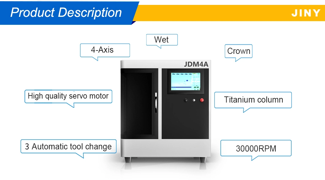 Hot Sale Dental 4 Axis Wet Milling Machine Cadcam Dental Lab Equipment