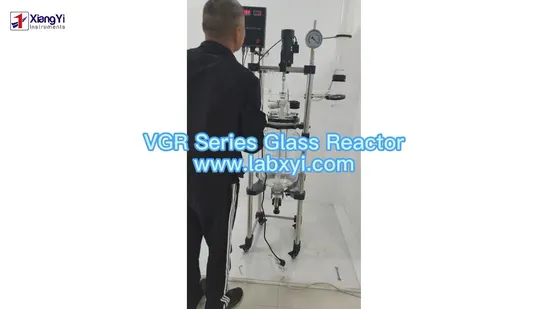 Reactor de vidrio con camisa de 5L~100L, Reactor químico, Biorreactor