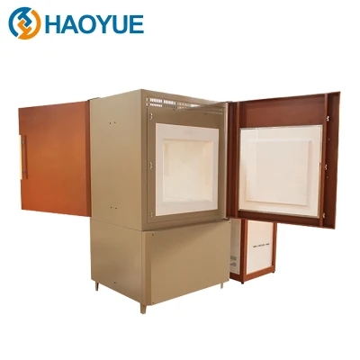 Haoyue, gran oferta, horno de resistencia eléctrica de alta temperatura, horno de caja 1700c, horno de mufla para tratamiento térmico