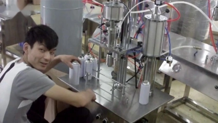 Máquina de llenado manual de aerosoles de escritorio a pequeña escala para pruebas de laboratorio